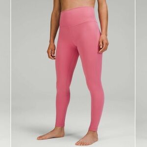 Lululemon Align High-Rise Pant 25” Pink Blossom Size 4